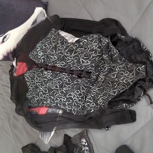 Black sequence Uptown USA bodysuit